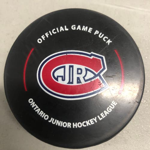 Toronto Jr Canadians game puck (OJHL)