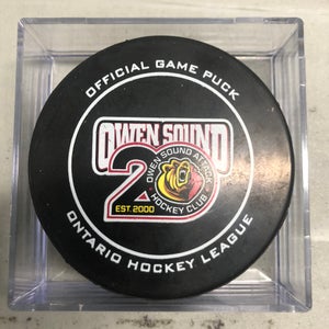 Owen Sound Attack 20th Anniversary puck
