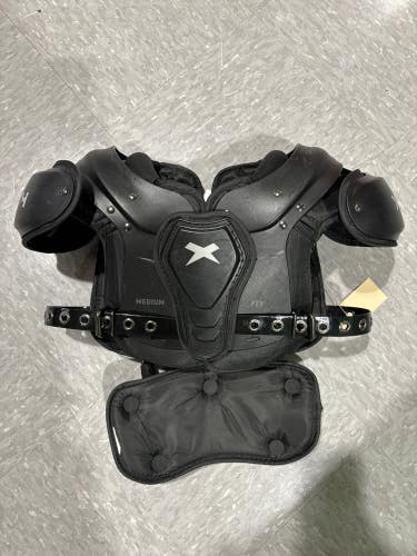 Used Medium Youth Xenith Fly Shoulder Pads with backplate