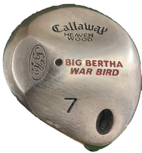 Callaway 7 Heavenwood Big Bertha War Bird RCH 90 Stiff Graphite 40" New Grip RH