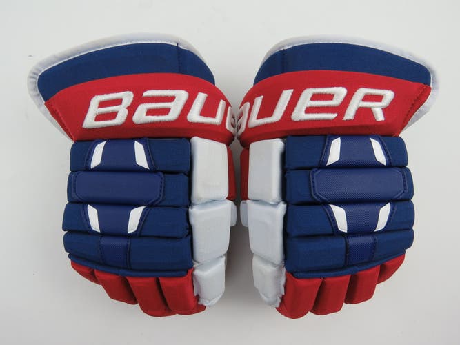 Bauer Nexus 2N Pro Montreal Canadiens NHL Pro Stock Hockey Player Gloves Size 12"