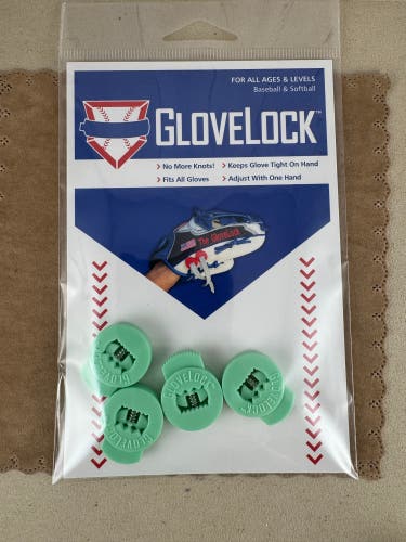 New Mint Lime Glove Locks Keep Baseball Glove Laces Tight Free Shipping USA Only