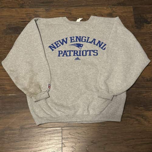 New England Patriots NFL Vintage Adidas On Field Training Crewneck Sz XLarge