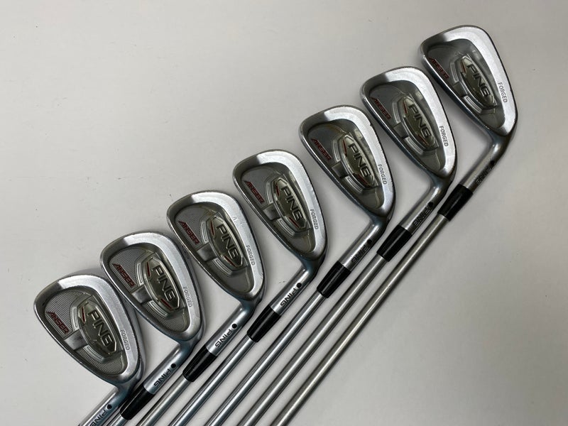 Ping Anser Forged 2010 Iron Set 4-PW Black Dot KBS C-Taper 110g Stiff Steel RH
