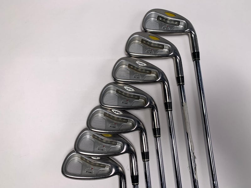 Taylormade Rac OS 2005 Iron Set 4-PW T-Step Ultralite 90g Stiff Steel Mens RH