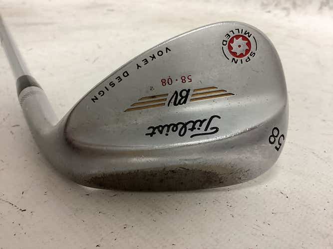 Used Titleist Bv 58-08 Vokey Design Spin Milled 58 Degree Wedge