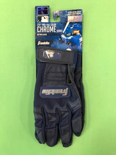 New Franklin CFX PRO: Full Color Chrome Series Baseball Batting Gloves (Size: Large)