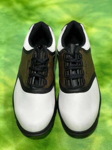 White New Size 9.5  Men's Footjoy GreenJoys Golf Shoes