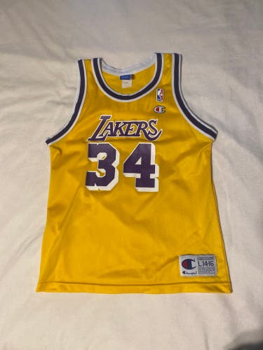 Shaquille O’neal Lakers jersey YOUTH Large