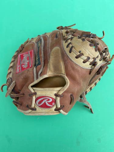 Used Rawlings Gold Glove Elite Right Hand Throw Catcher's Baseball Glove 32"