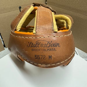 VINTAGE 1950’s AND RARE STALL AND DEAN LEATHER 6 SPOKE HOCKEY HELMET