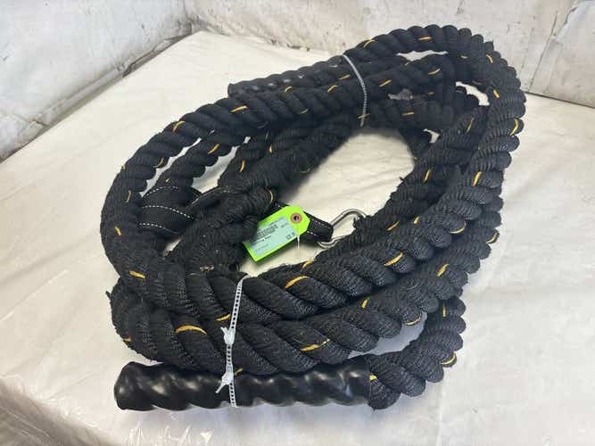Used 30' X 1.5" Battle Rope W Eclipse Fitness Anchor
