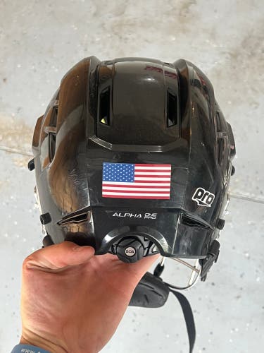 Warrior Alpha One Pro Box Lacrosse Helmet black