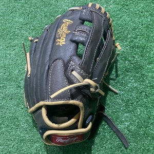 Brown Used Kid Pitch (9YO-13YO) Rawlings Highlight Series Right Hand Throw Infield Baseball Glove 11