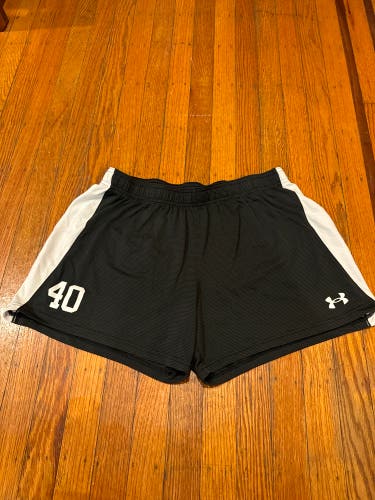 Black JHU Lacrosse Under Armour Shorts