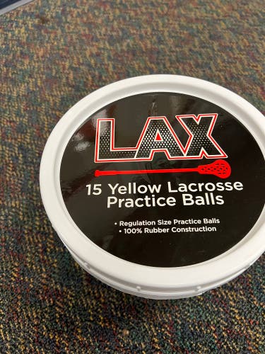 LAX yellow practice balls - lacrosse balls
