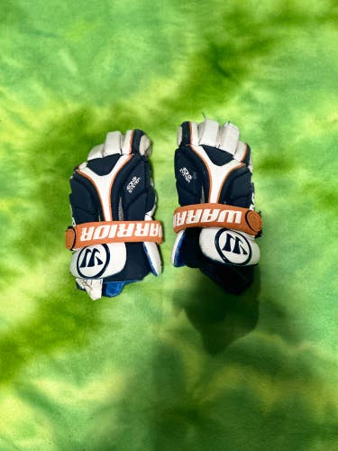 Blue Used youth Warrior Evo Lacrosse Gloves Small