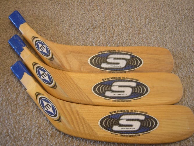 Hockey Stick Blades- Three (3) Easton Synthesis Modano RH Wood Replacement Blades Intermediate