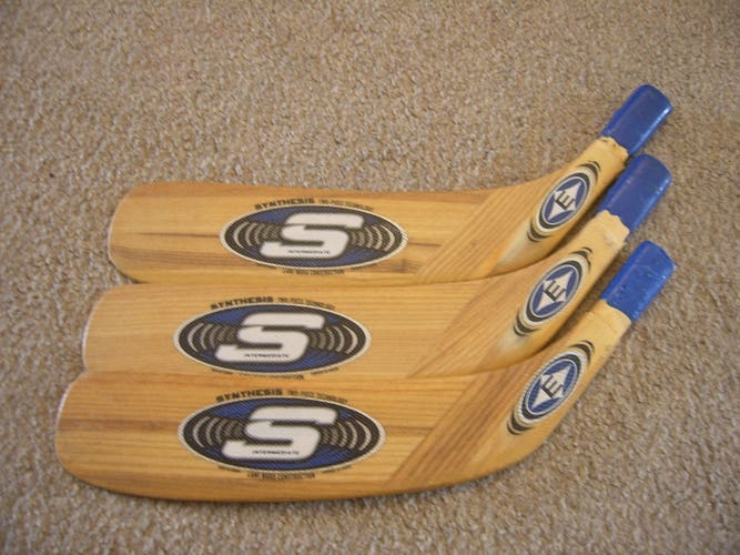 Hockey Stick Blades- Three (3) Easton Synthesis Forsberg LH Wood Replacement Blades Intermediate