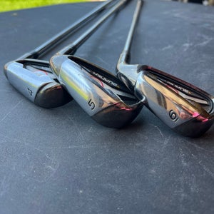 Used Men's TaylorMade Burner 85 Right Handed 4, 5, and 6 Iron Regular Flex Steel Shaft