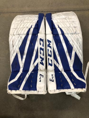 Used Intermediate CCM Extreme Flex E4.9 Hockey Goalie Leg Pads (31" + 1")