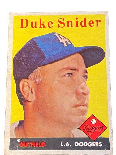 1958 Topps #88 Duke Snider Los Angeles Dodgers Vintage Baseball Card