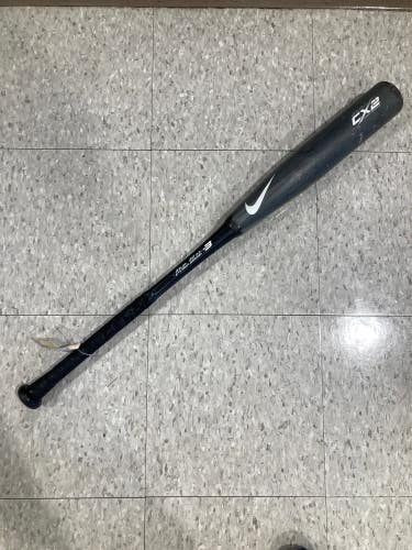 Used 2012 Nike CX2 Bat BBCOR Certified (-3) Composite 30 oz 33"