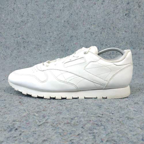 Reebok Classic Mens 7 Shoes Lpw Top Trainers Sneakers White Athletic