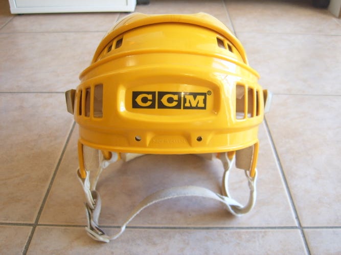 Vintage Original CCM HT2 Senior Hockey Helmet Rare Yellow Color Pittsburgh Penguins