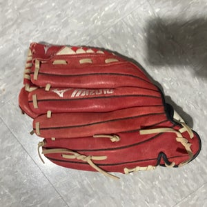 Red Used Mizuno Prospect Series PowerClose Right Hand Throw Baseball Glove 11.5"
