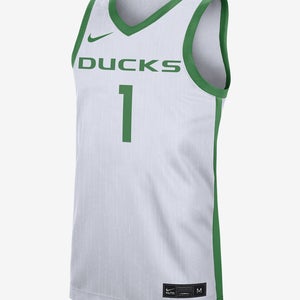 NWT mens medium nike dri-fit oregon ducks basketball #1 jersey