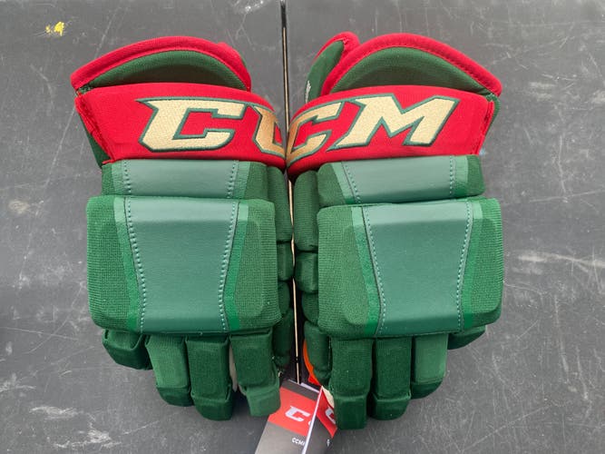 CCM HG97 Pro Stock 14" Hockey Gloves Wild Green 4025