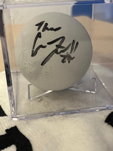 Connor Farrell and RJ Kaminski PLL Signed Lacrosse Ball Inscribed