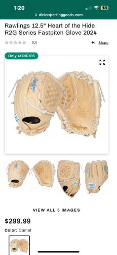 2024 Rawlings Heart Of The Hide Softball glove