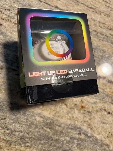 LED light up baseball
