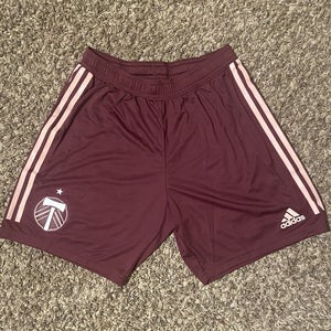 NWT mens small ADIDAS MLS FC portland timbers Soccer Shorts rose kit aeroready