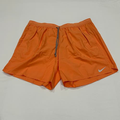 Nike Dri-FIT Stride 7-Inch Brief-Lined Running Shorts Orange DM4761-871 Mens 2XL