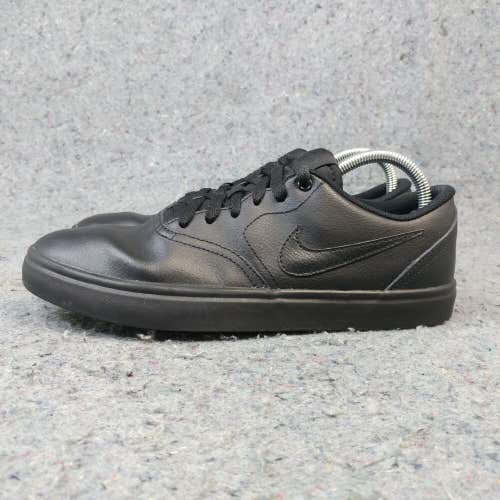 Nike SB Check Solar Mens 8.5 Shoes Black Low Top Skate Sneakers 843895-009