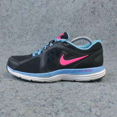 Nike Dual Fusion ST3 Womens 6 Running Shoe Black Blue Pink Sneakers 657498-003