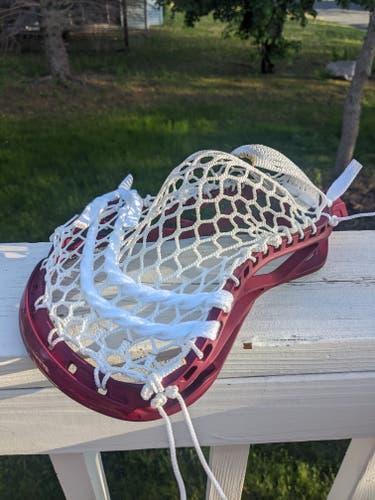 New Defense STX Strung Hammer 900 Head Dyed Maroon and Professionally Strung