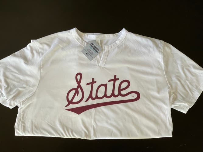 White BRAND NEW XL Mississippi State Baseball Shirt