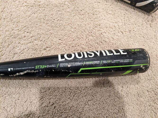 Used 2020 Louisville Slugger Select USABat Certified Bat (-10) Alloy 21 oz 31"