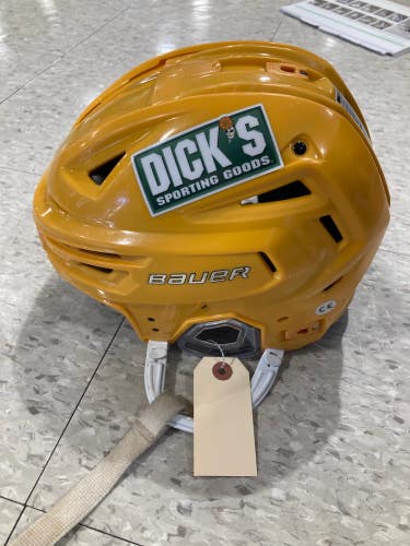 Yellow Used Medium Bauer Re-Akt 150 Helmet