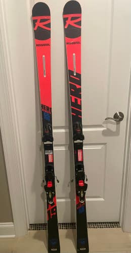 Used Men's Rossignol 165 cm Racing Hero FIS GS Pro Skis With Bindings