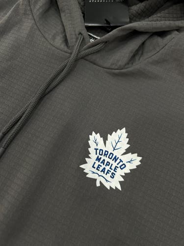 TEAM ISSUED Toronto Maple Leafs Short Sleeve Hoodie L