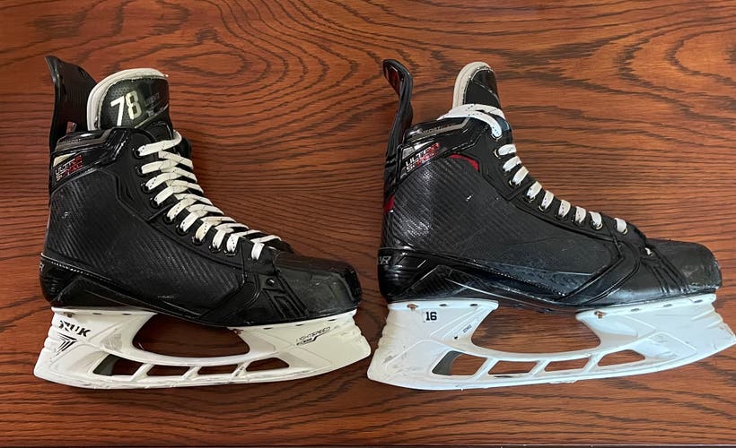 Used Senior Bauer  Pro Stock 9 Supreme UltraSonic Hockey Skates