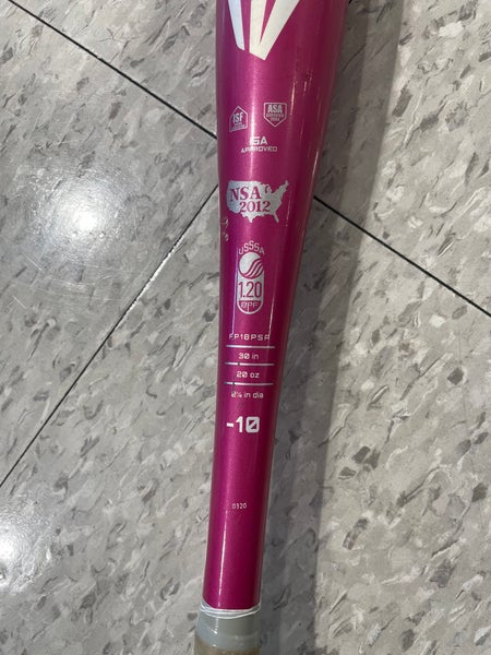 Easton Pink Sapphire Bat (-10) Alloy 20 oz 30"