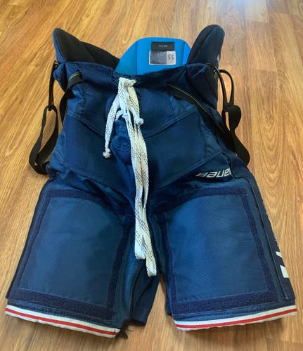 Used Senior Medium Bauer Custom Pro Hockey Pants Pro Stock