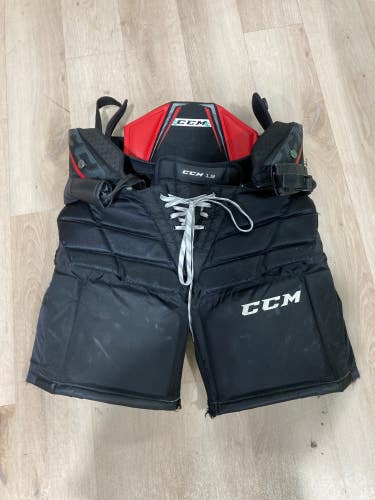 Black Used Intermediate Small CCM E1.9 Hockey Goalie Pants