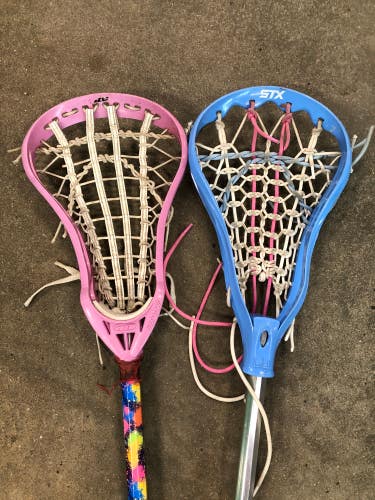 Used STX Lilly x deBeer Response Women's Lacrosse Stick Bundle